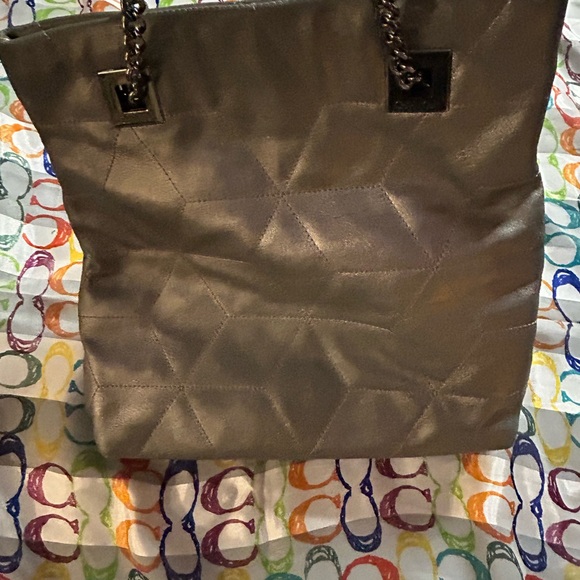 Calvin Klein Large Leather Tote Purse - Picture 12 of 15